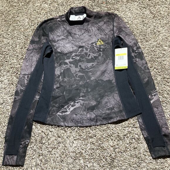 Nike Other - Nike ACG Mens Small Pullover Long Sleeve Black Camo Brand New